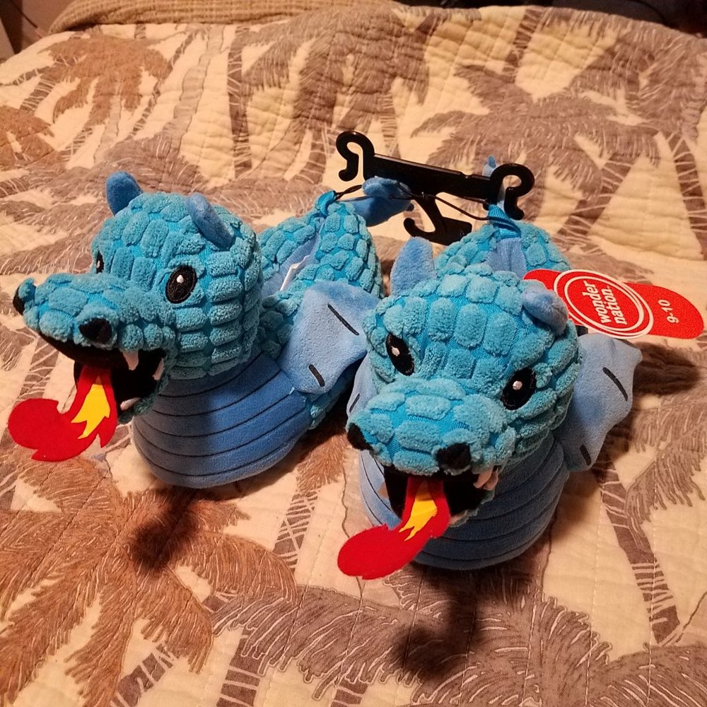 Christmas Gifts!  Blue Dragon Slippers